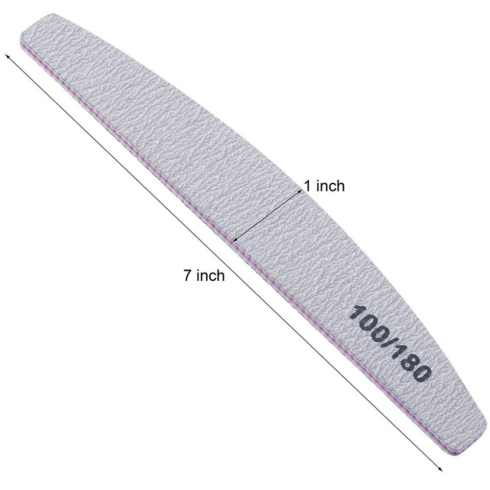 Professional Nail File Set 80 100 Grit Manicure Buffer Tools
