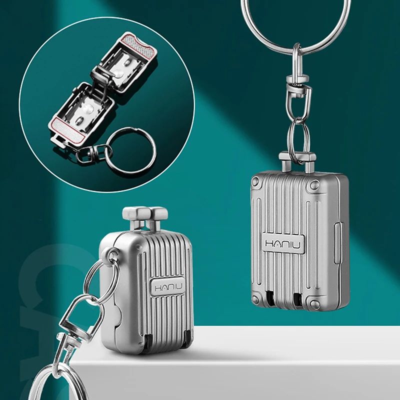 Portable Stainless Steel Nail Clippers, Exquisite Foldable Nail Cutter with Keychain for Manicure, Pedicure, and Travel