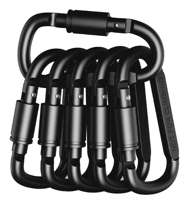 Aluminum Carabiner Clip Set