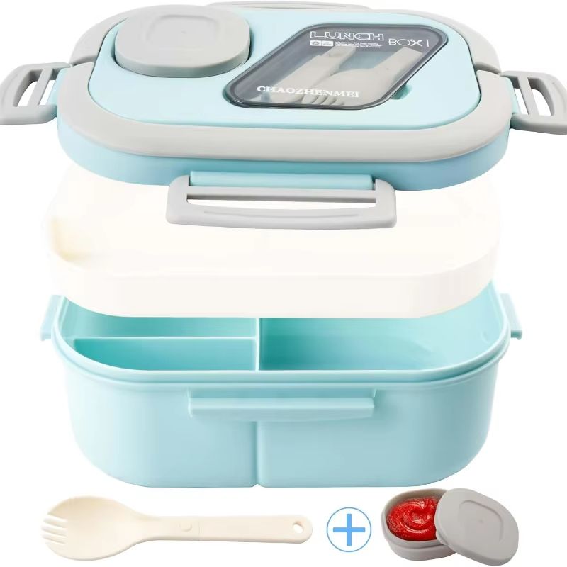 UltraSeal Double-Layer Insulated Bento Lunch Box – Leakproof European Oval Food Container for Adults