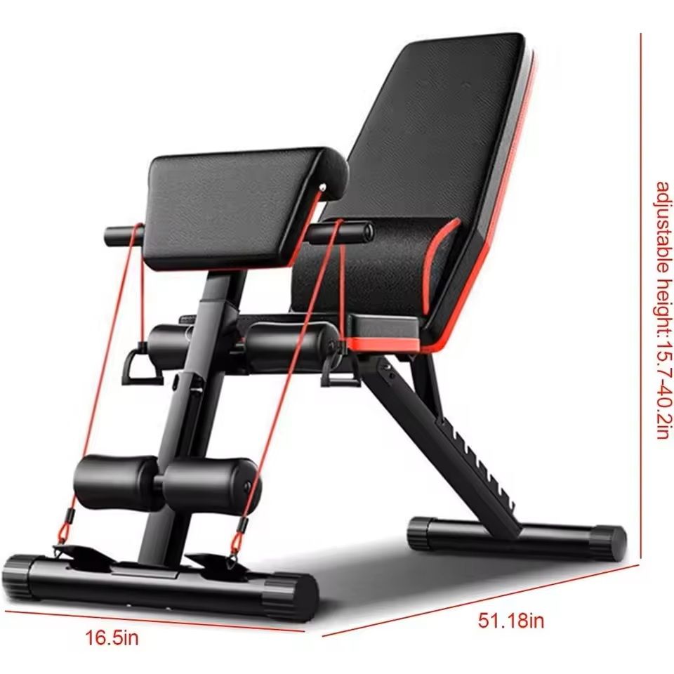 Adjustable Weight Bench Incline Decline Foldable Strength Training Bench