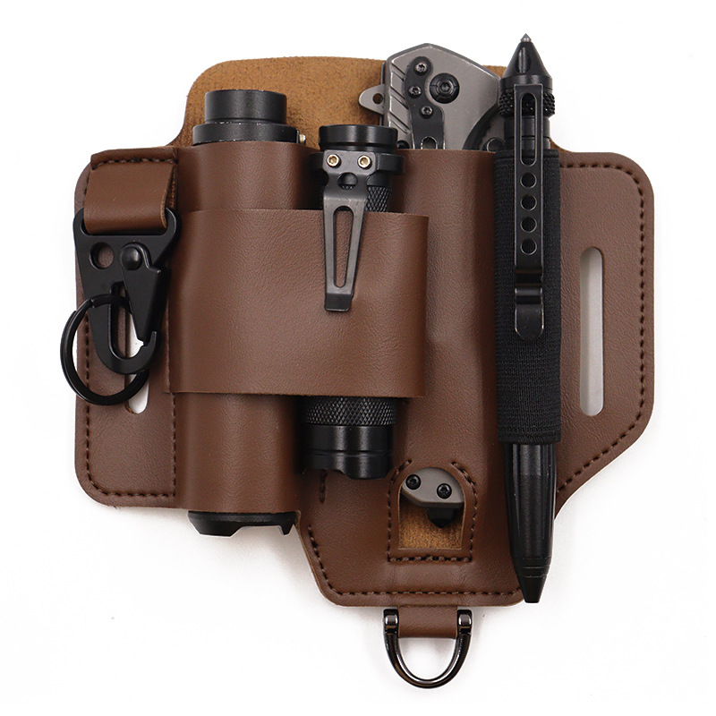 Tactical EDC Tool Holster Survival Storage Pocket Multifunctional Flashlight Sleeve Universal New In Stock