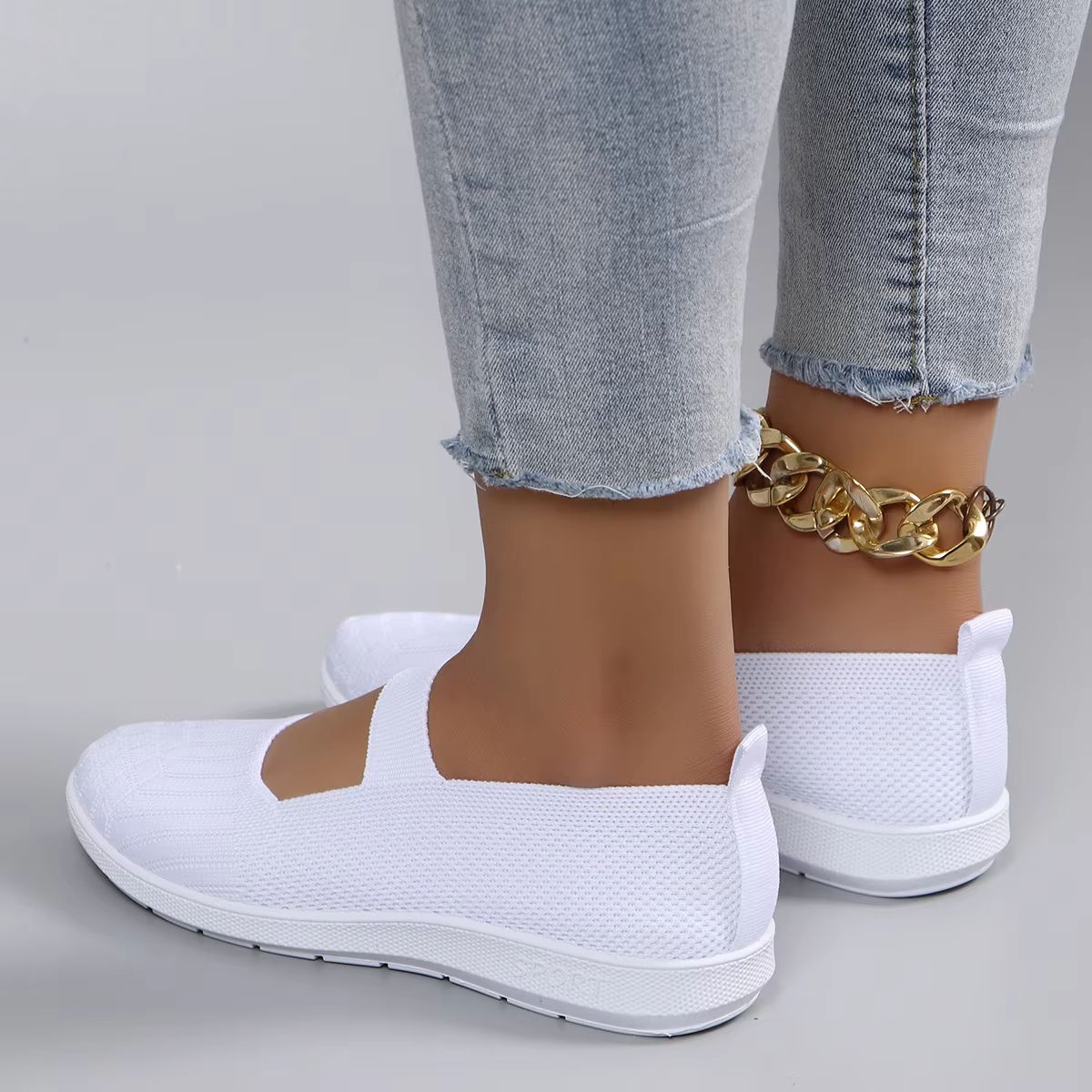 Women's Lightweight Breathable Sports Shoes – Fashionable Non-Slip Casual Sneakers