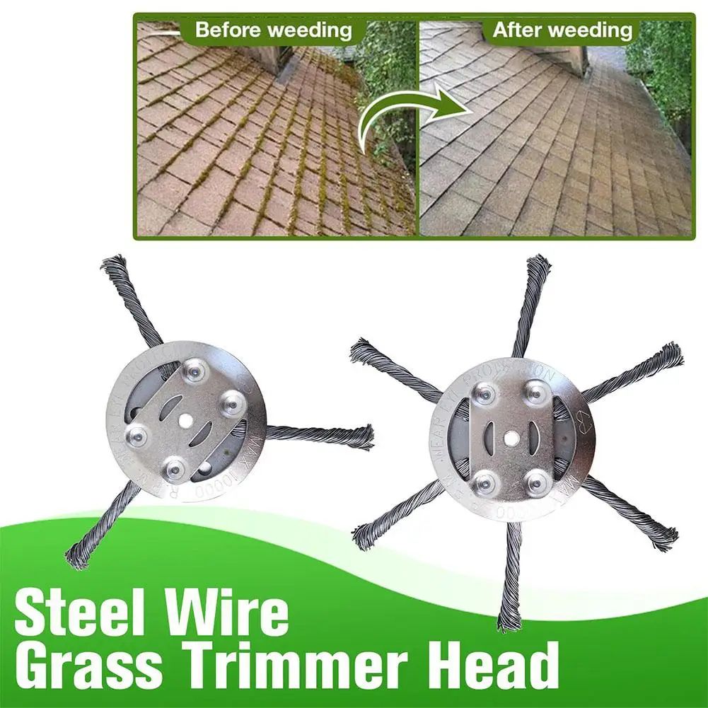 Steel Wire Wheel Weed Brush Trimmer Head