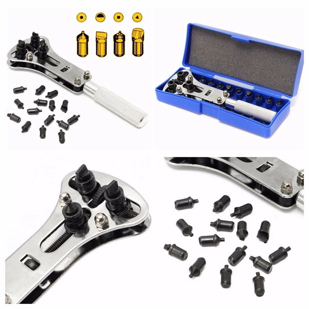 Watch Band & Back Case Opener Tool Kit Watch Repair & Battery Cover Remover