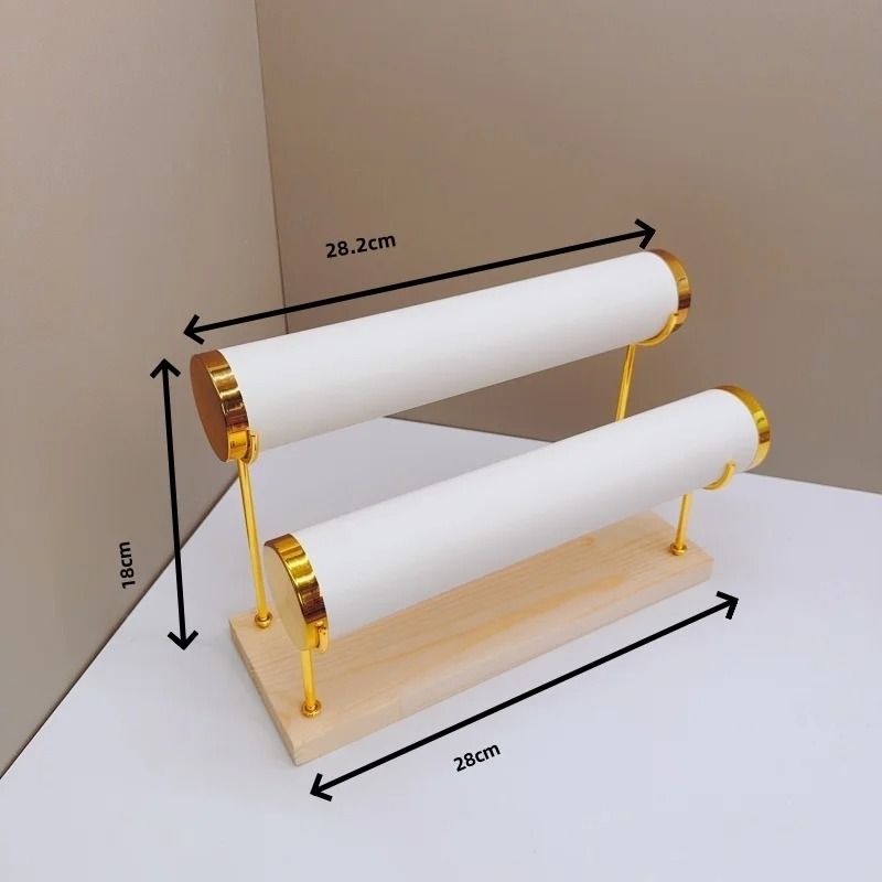 Detachable Bracelet Holder Stand Jewelry Display with Wooden Tray