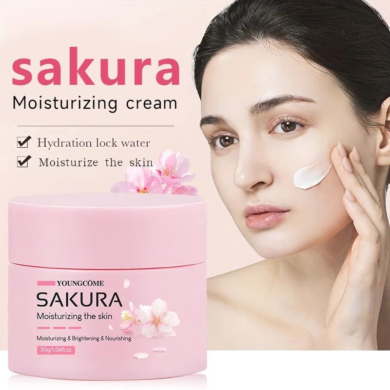 Sakura Glow Anti Aging Moisturizer with Cherry Blossom Essence