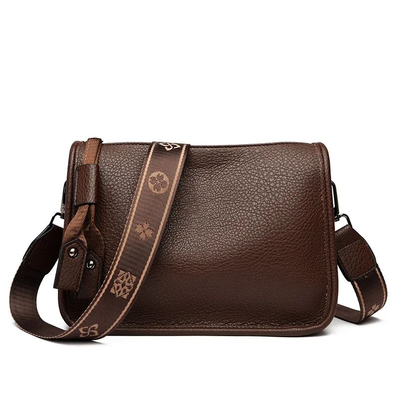 Women Genuine Leather Tote Bag Soft Cowhide Shoulder Crossbody Bag