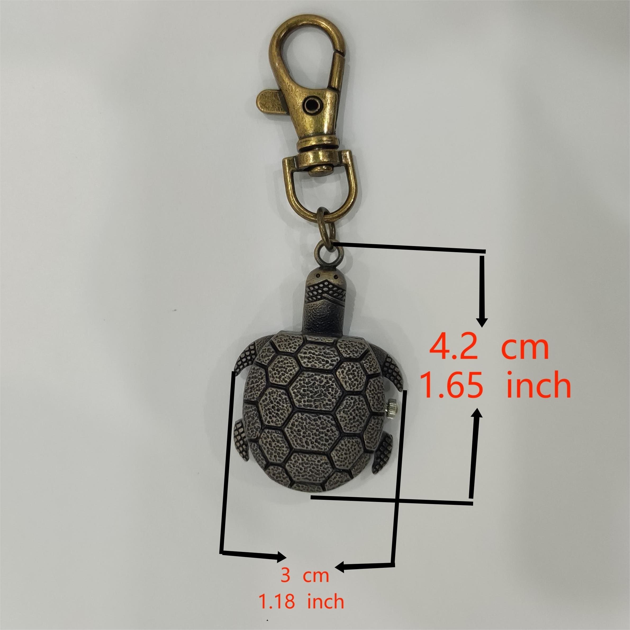 Retro Turtle Flip Watch Cartoon Wall Clock