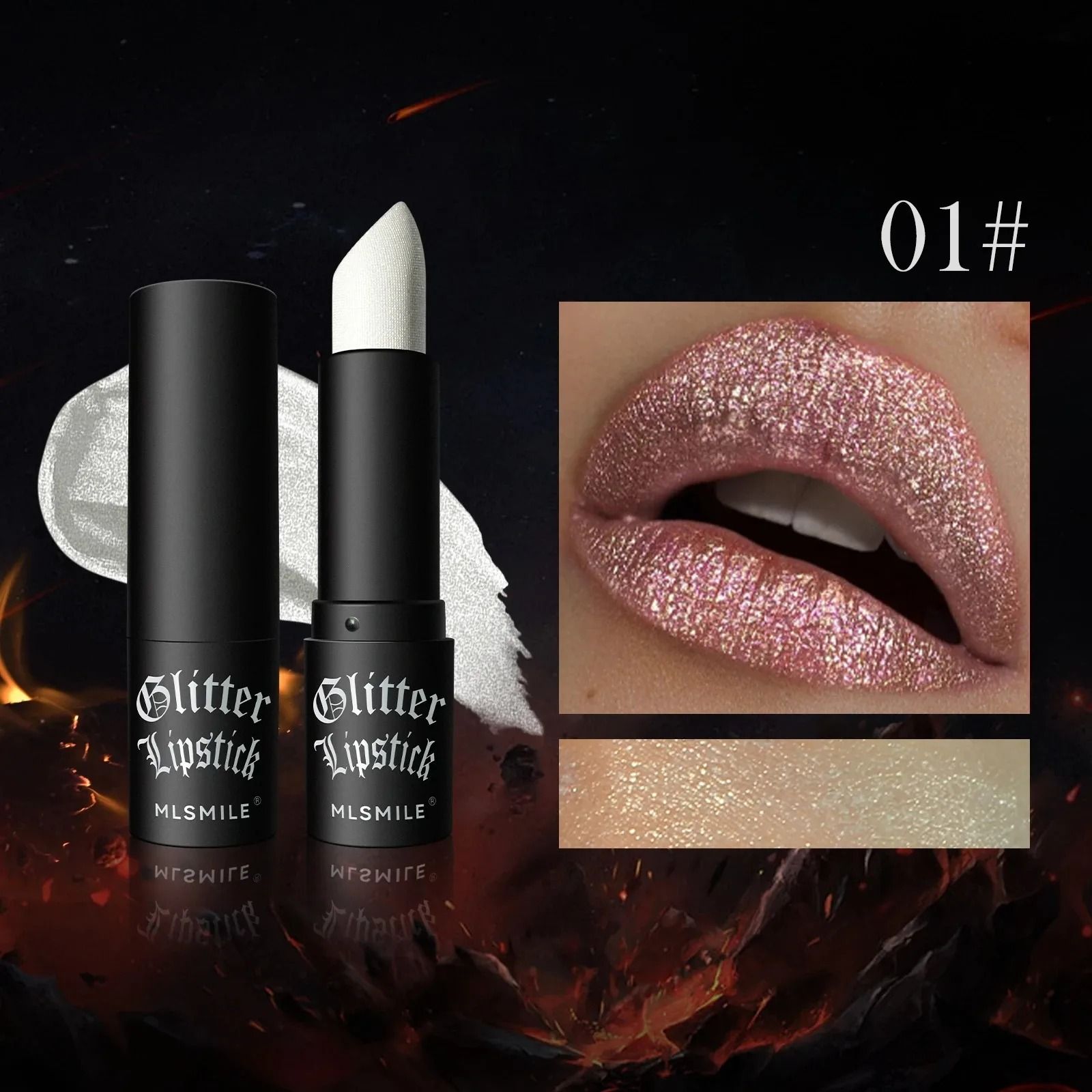 Diamond Shimmer Matte Glitter Lipstick