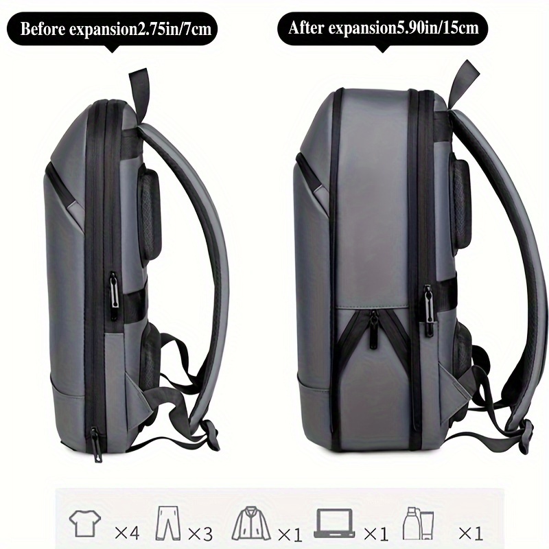 One Men's Business Backpack with Luggage Strap, Perfect for Commuting