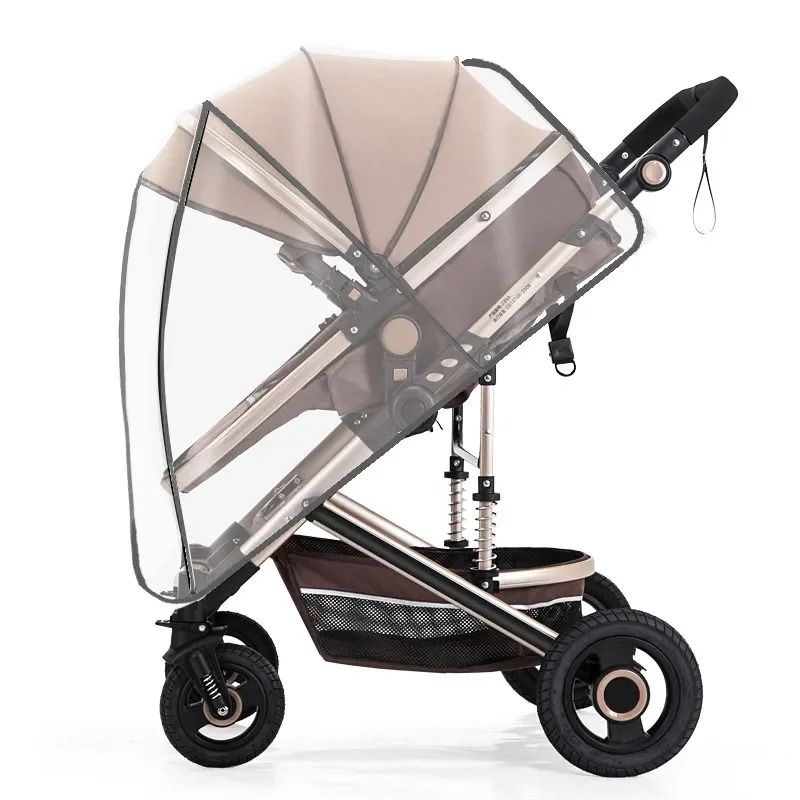 Universal Stroller Rain Cover Transparent Windproof Waterproof Baby Weather Shield