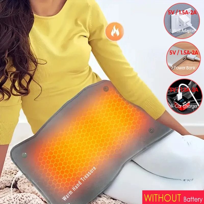 Graphene Quick Heating Warming Pad with Adjustable Temperature and USB Power Supply