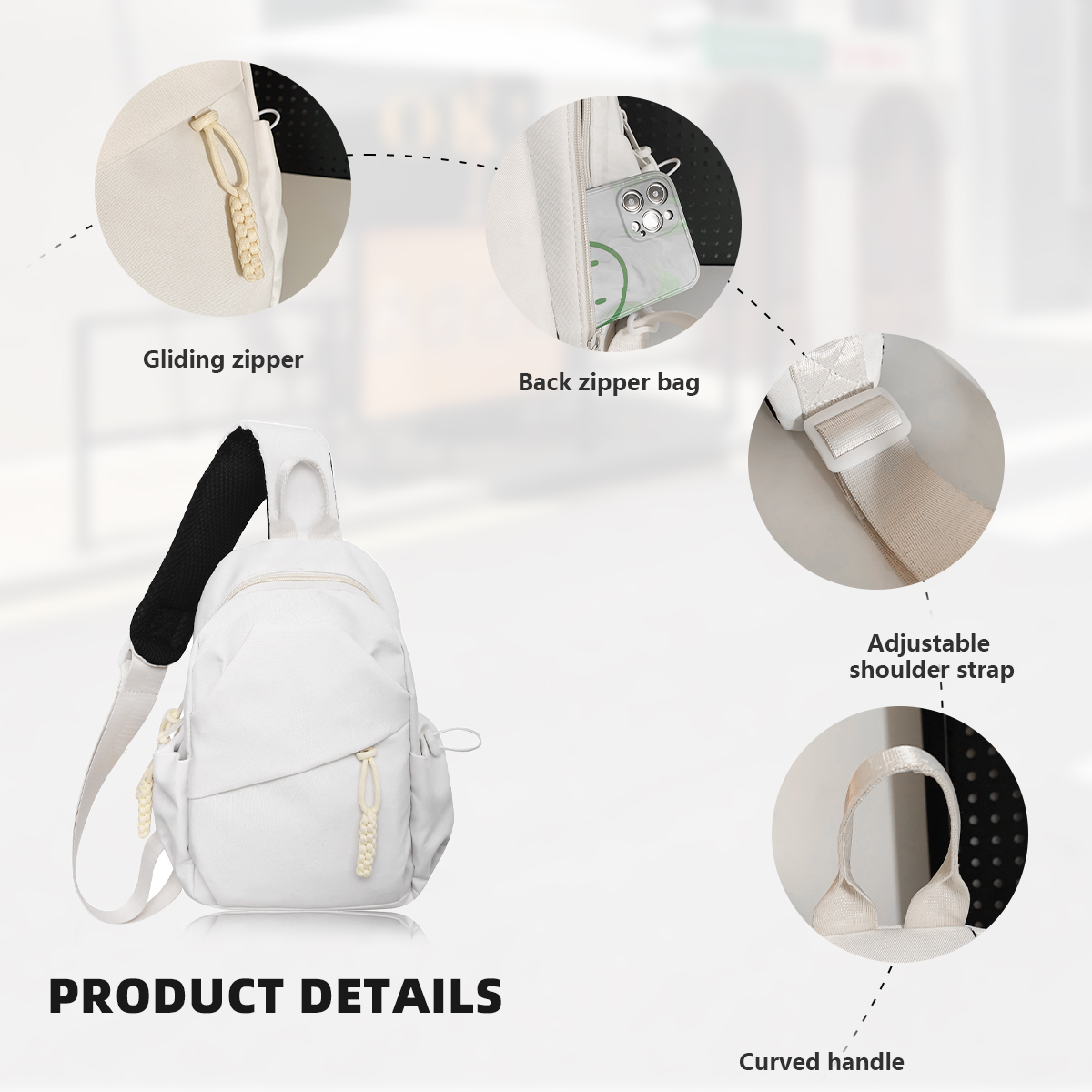 Mens and Womens Ultra Lightweight Shoulder Crossbody Chest Bag Stylish and Practical