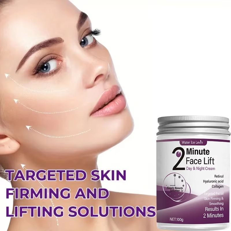 2-Minute Facial Lifting Day & Night Cream – Retinol, Hyaluronic Acid & Collagen Moisturizing Lotion