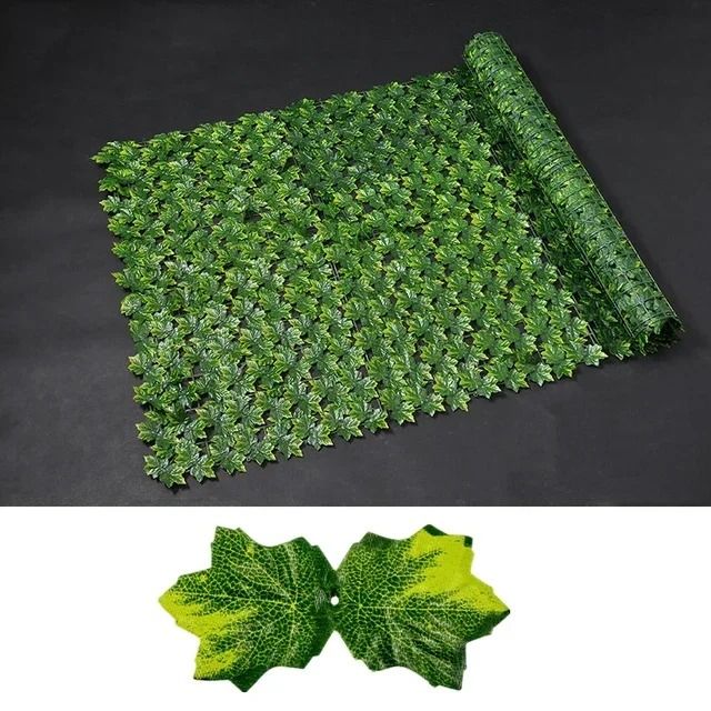 Artificial Ivy Privacy Fence Panel Green Hedge Screen for Balcony Garden