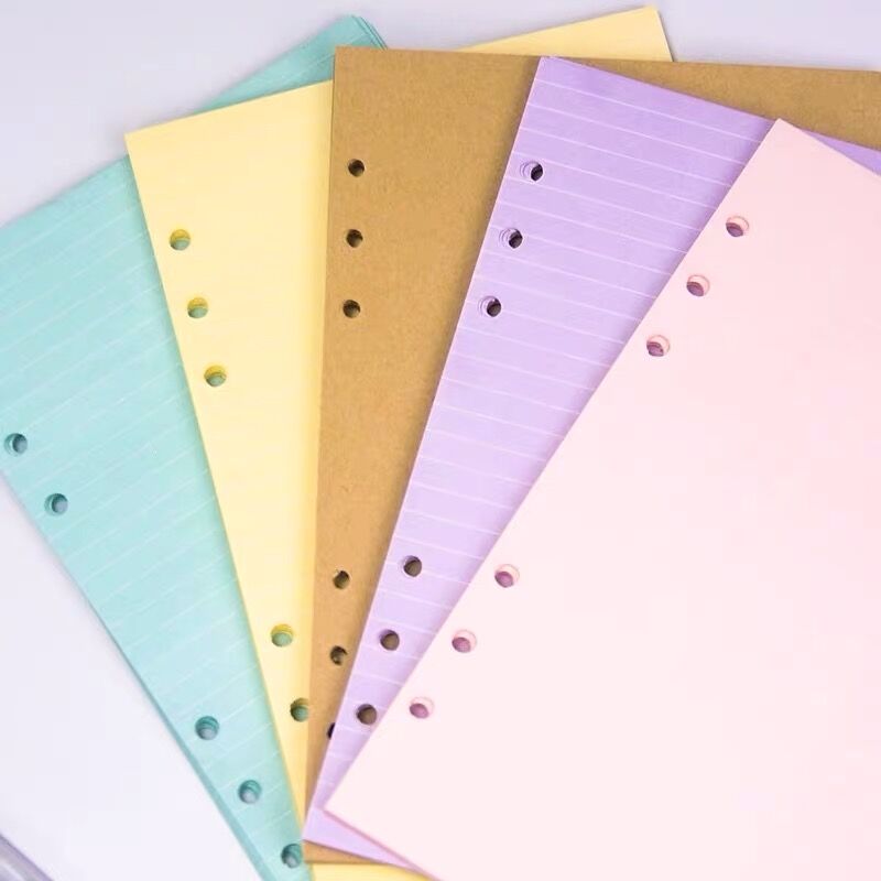 Transparent Diary Binder, Loose Leaf Notebook Planner, Journal Cover, Office Stationery Supplies, Note Book Inner Core