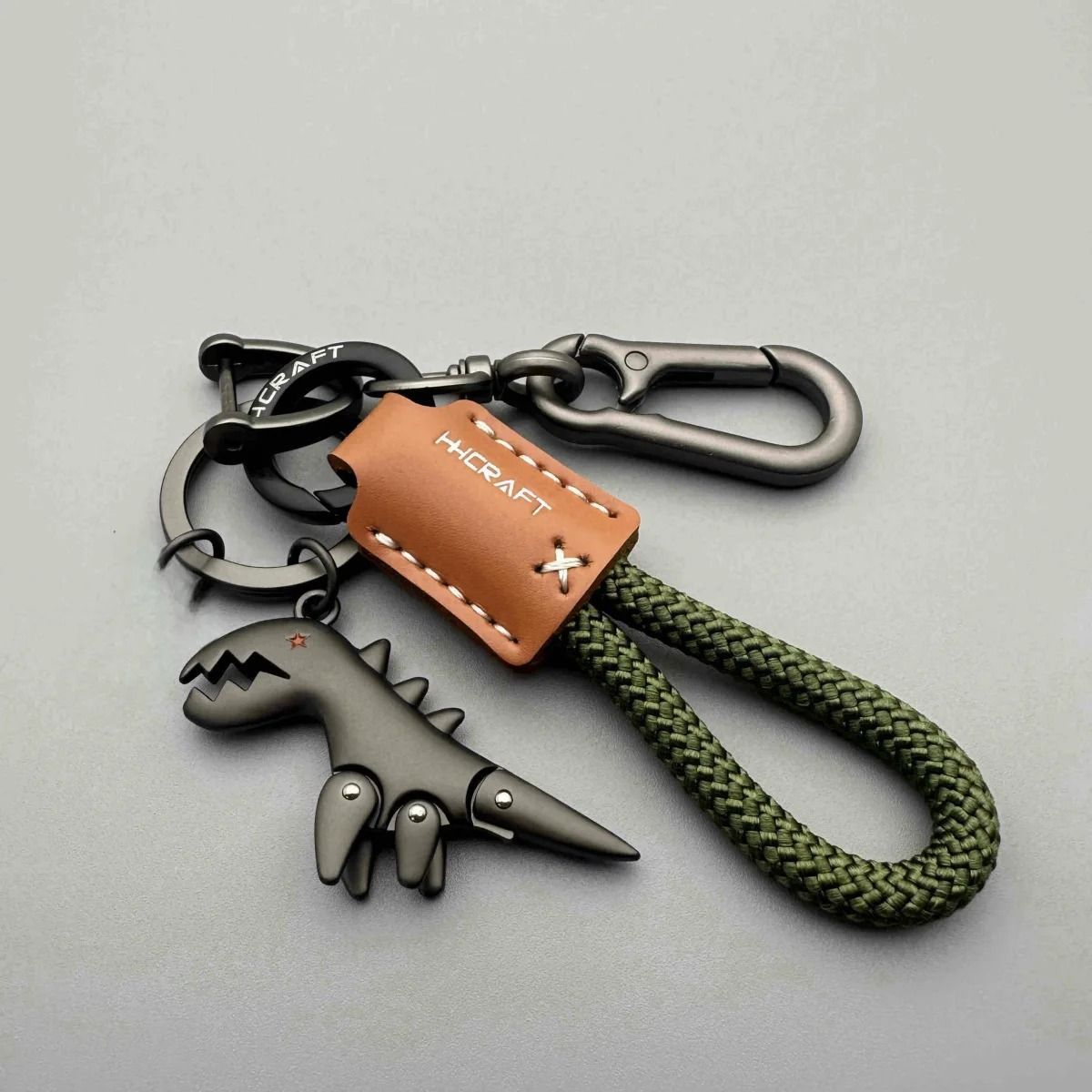 Leather Woven Rope Keychain and High-Fidelity Asset Retention Architecture