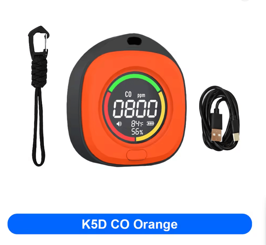 SafeAir 4in1 CO and CO2 Portable Detector Travel Alarm