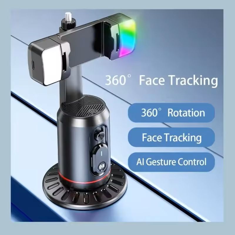 360 Degree Auto Tracking Selfie Stick with Gimbal Stabilizer and Remote Control