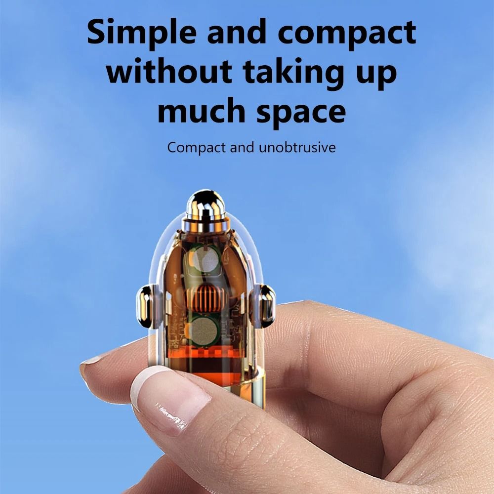 Elough 120W Transparent Fast Charging Car Adapter