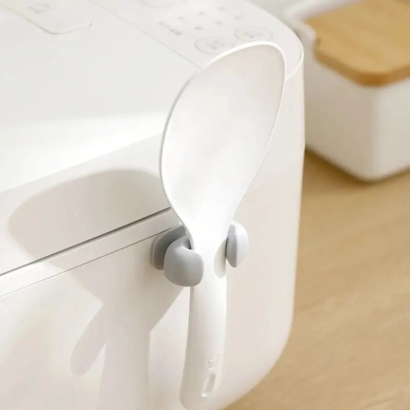 Silicone Rice Spoon Holder Wall Mounted Kitchen Storage Rack