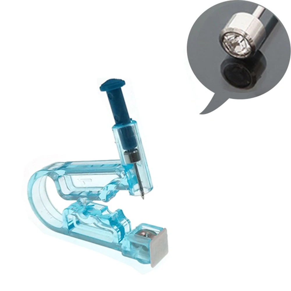 Disposable Sterile Ear Piercing Kit: Cartilage, Tragus, Helix Gun with No Pain - 1/2/4Pcs Piercer Tool & Stud Jewelry