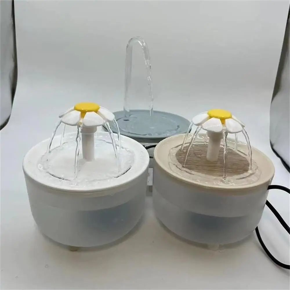 Pets Water Fountain Auto Filter USB Electric Mute Cat Drinker Bowl, Recirculating Water Dispenser for Cats with Pump