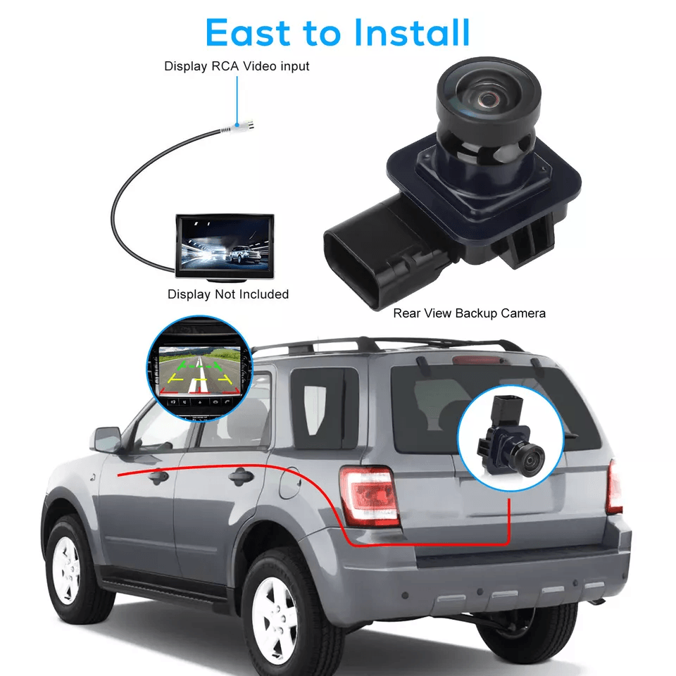 Full HD Rear View Backup Parking Camera, IP68 Wide Angle