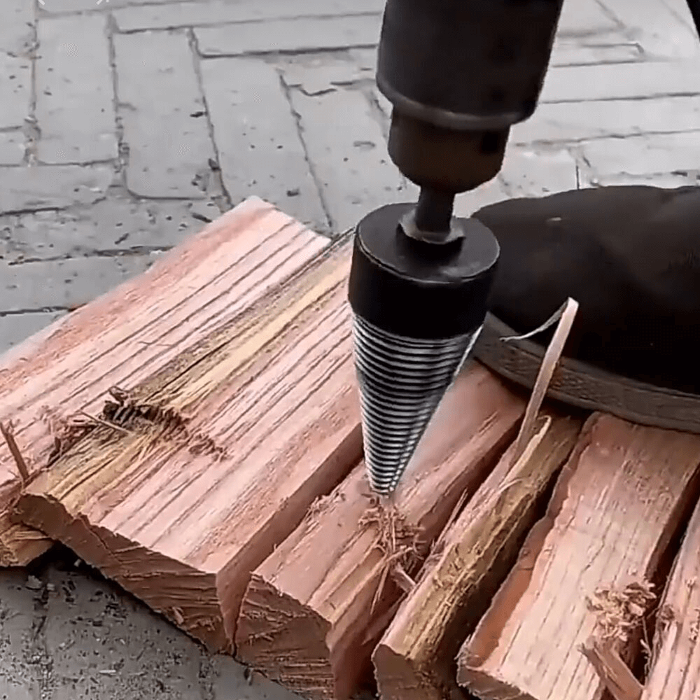Wood Splitter Drill Bit – Efficient Firewood & Log Splitting Tool