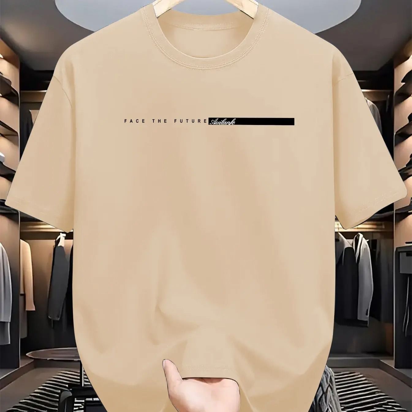 Mens Cotton Casual Loose Fit T-Shirt