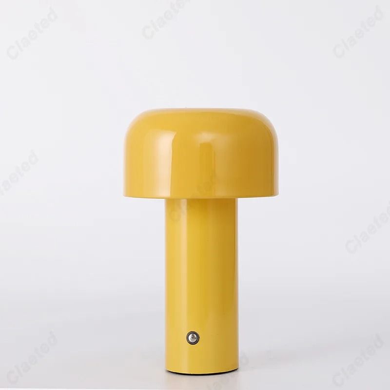 Portable Mushroom Table Lamp with Touch Control and Rechargeable Design