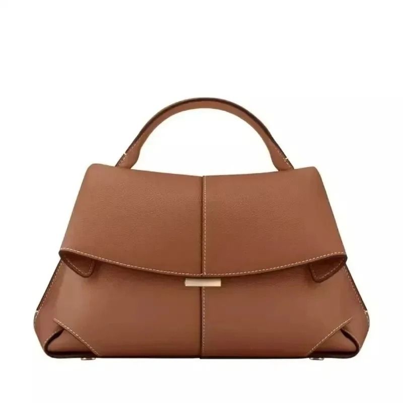 Luxury Pleated Leather Shoulder Handbag for Women High Quality Design