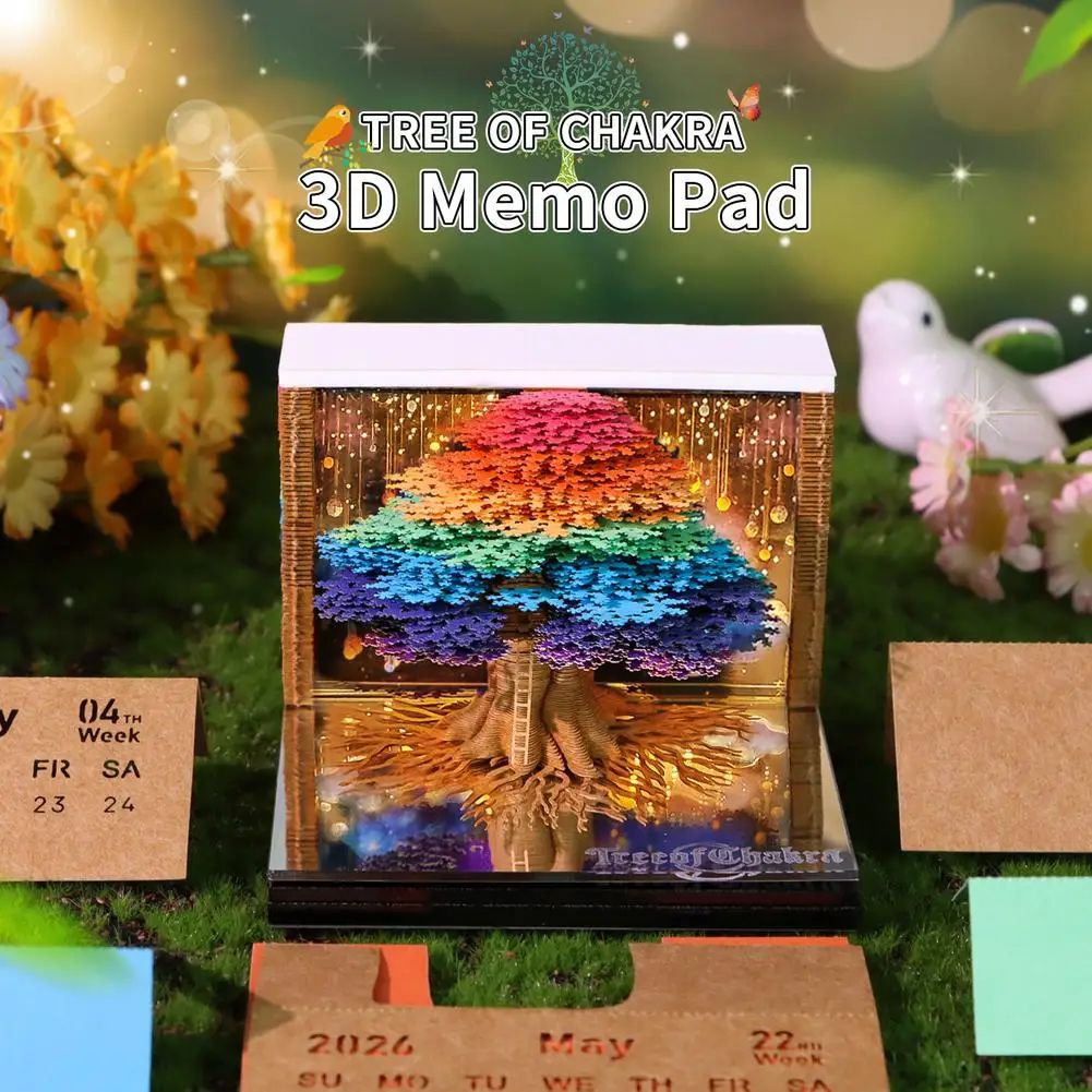 2026 Tear Away 3D Paper Calendar Tree