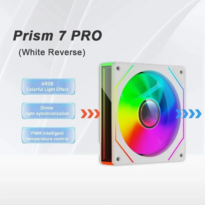 LDPCSJ PRISM 4 PRO 120mm ARGB PWM PC Cooling Fan Quiet 45.2CFM