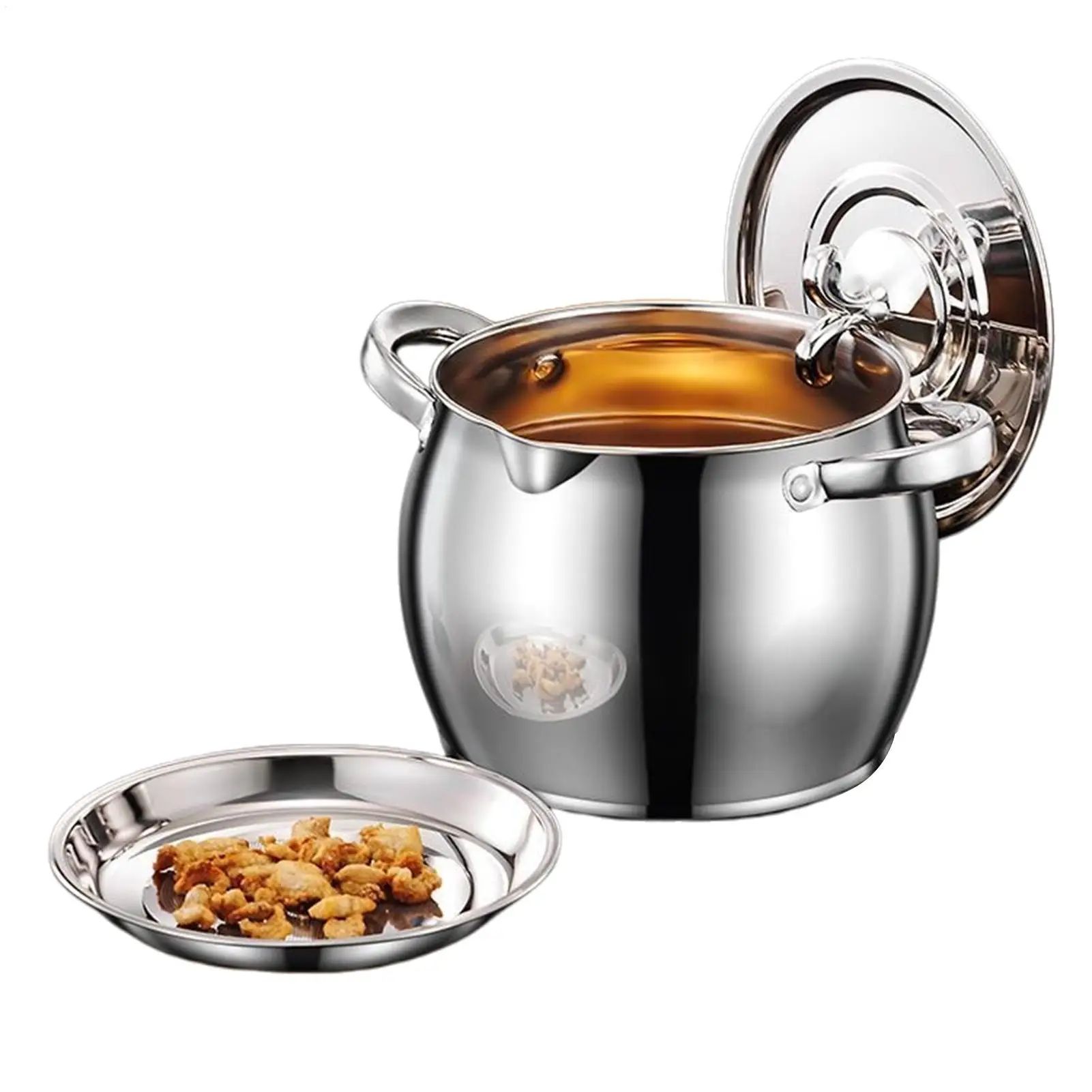 Stainless Steel Grease Container with Strainer Lid