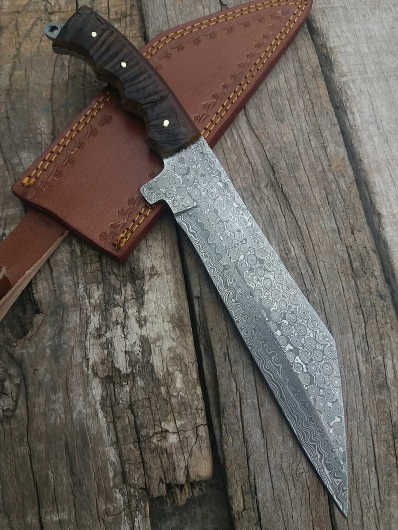 Viking Seax, Handmade high Carbon Damascus Steel