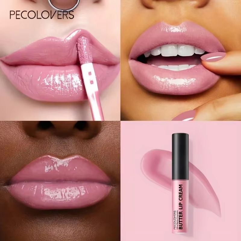 Butter Silky Hydrating Lip Gloss Long Lasting Pink Red Liquid Lipstick