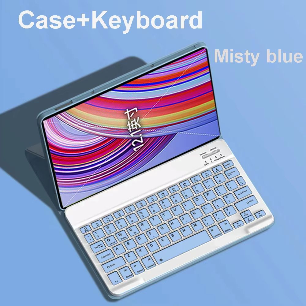 Xiaomi Redmi Pad Pro 12.1 Inch Case with Keyboard – Slim Protective Cover with Detachable Wireless Keyboard & Stand