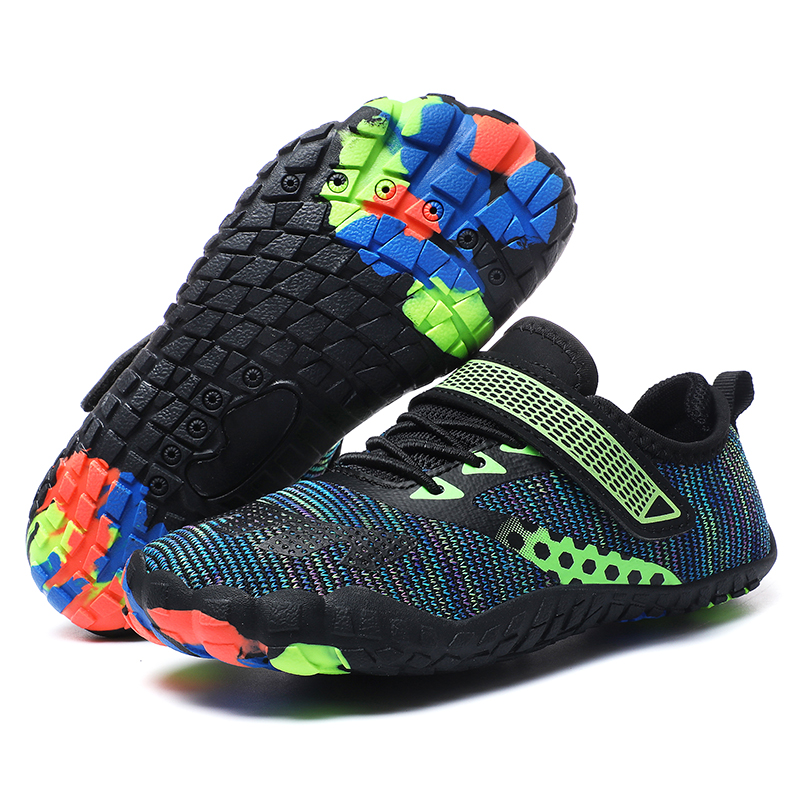 Children Summer Water Shoes, Beach Barefoot Swimming Shoes, Colorful Seaside River Slippers for Kids Sport