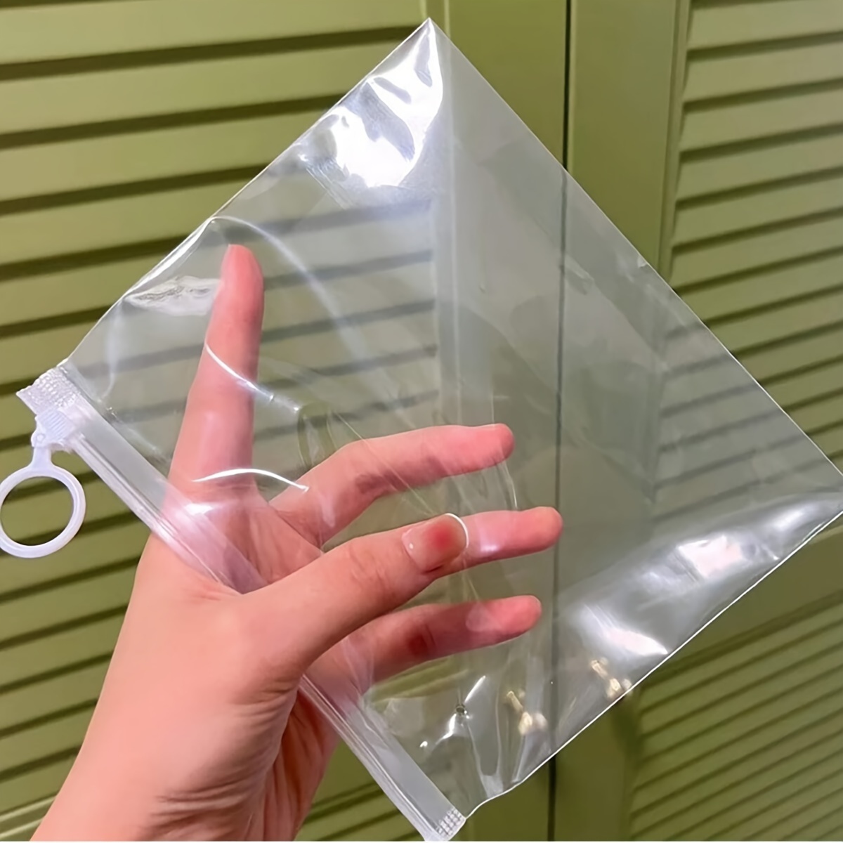 Clear Zip Lock Plastic Bags with Hang Hole | Self-Seal Transparent Poly Packaging Pouches