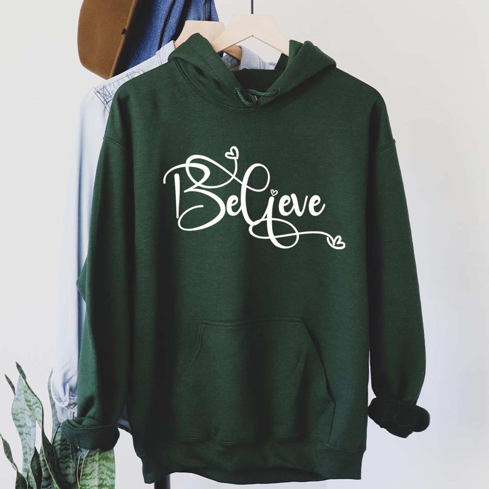 Believe Christmas Shirt | Christian Family Xmas Sweater Faith Holiday Graphic Crewneck