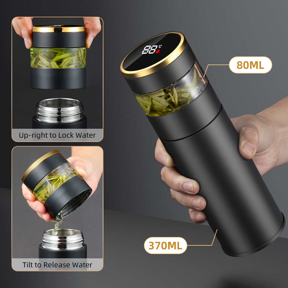 Stainless Steel Tea Thermos with LED Temperature Display