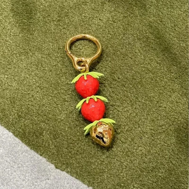 Leather Flower Bag Charm