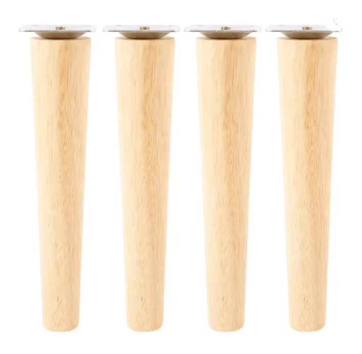 Solid Wood Furniture Legs Replacement Feet Set of 4
