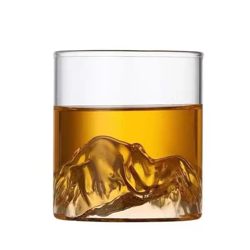 Japanese Mt. Fuji Glacier Heat-Resistant Glass Teacup 200ml (6.76 fl oz)
