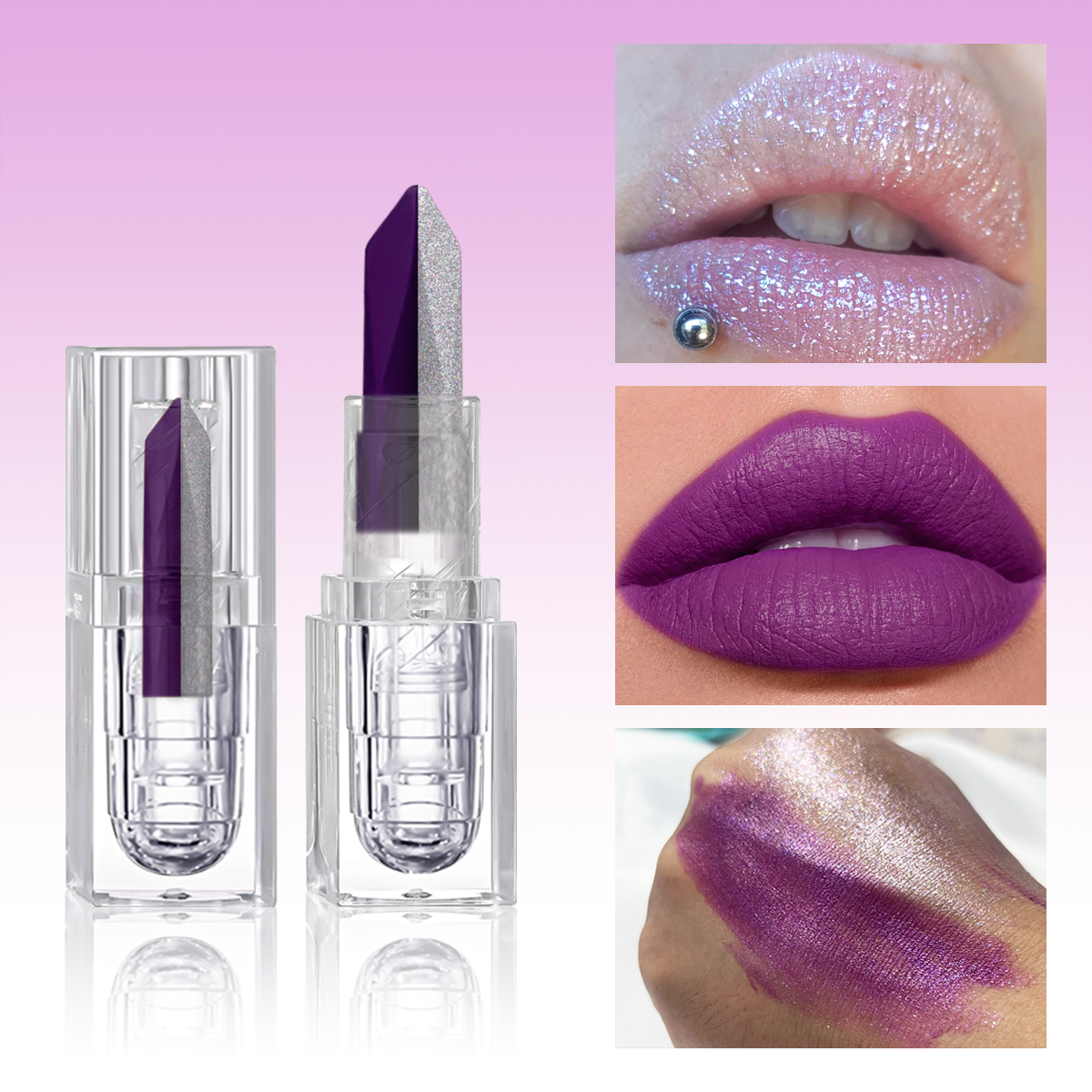 2 In 1 Lip Liner & Lipstick, Waterproof Matte Lip Combo Pencil, Tapered Sharp End Long-Lasting Lipliner & Lipstick