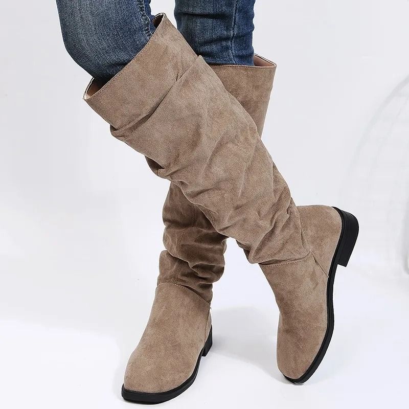 Womens Warm Round Toe Thick Sole Short Boots Stylish Fall Winter Footwear