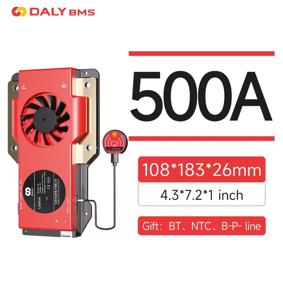 Daly Smart LiFePO4 BMS 4 to 16S 100A with Bluetooth UART and CANBUS