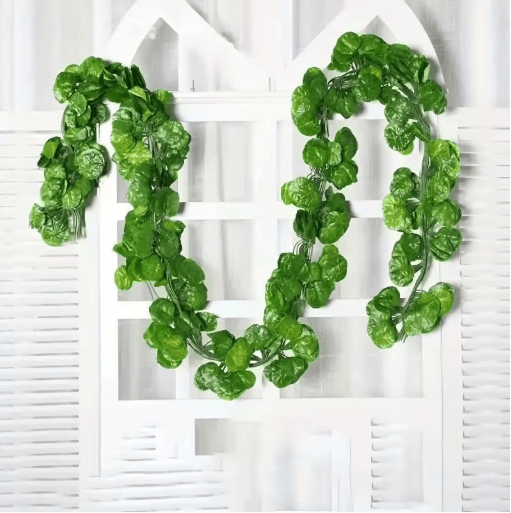 Artificial Ivy Leaf Garland Lush Hanging Vines for Home Kitchen & Wedding Decor